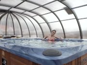 OLD4K. Naughty old lover dragged comely chick into sex full of lust 1/16