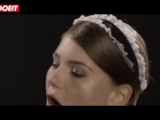 Babe with Big Natural Tits rides cock in maid costume 11/16