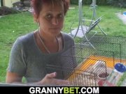 Old mature woman pleases smart neighbour 2/16