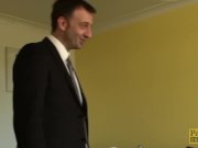 PASCALSSUBSLUTS - Choked granny Carol gets rough anal sex 3/16