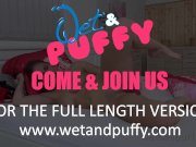 Big tits brunette orgasms really HARD - Pussy Closeup 15/16