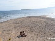 Erotic Amateur Lesbian Sex on the Beach 12/16