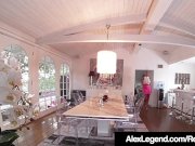 French Maid Savana Styles Fucks Hubby Alex Legend & Wife! 2/16