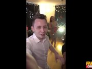 FAKEhub Originals Mad Xmas house party ends with redhead fucking young guy 1/16