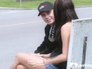 Brunette chick takes his dick like a pro 1/16