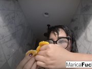 Marica Hase in sexy lingerie masturbates in the mirror 14/16