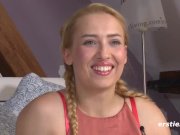 Amateur Blonde Loves her Big Black Dildo ! 9/16