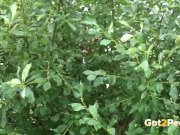 Cute European is WATCHED pissing in public! 14/16