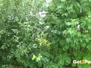 Cute European is WATCHED pissing in public! 3/16