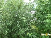 Cute European is WATCHED pissing in public! 5/16