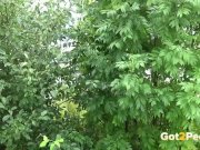 Cute European is WATCHED pissing in public! 6/16