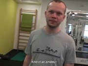 HUNT4K. Slender teen interrupted training to be fucked for money 3/16