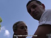 HUNT4K. Hot sex for money on couch culminates with awesome cumshot 7/16