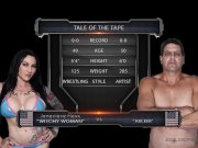 Jen Hexxx plays dirty in her naked wrestling match against Racker 1/16