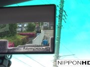 Hot Japanese babe fucks him in the car 3/16