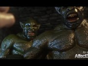 3d animation thressome with orcs and a big tits beauty 9/16