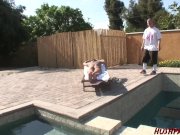 Poolside Bubble Butt Inspection Leads to Hardcore Fucking 2/16