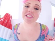 Big tits Miley May POV deepthroat and swallowing cum 4/16