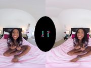VRHUSH Ebony cutie September Reign rides a sex toy 2/16