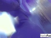 Nadia White masturbating in the shower 13/16