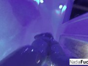 Nadia White masturbating in the shower 6/16
