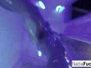 Nadia White masturbating in the shower 8/16