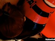 Busty Latex Queen RubberDoll Tongued By Chrissy Daniels! 9/16