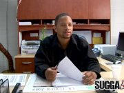 Cute Black Delivery Girl Michelle Malone Gets a Hard Cock for Her Troubles 1/16