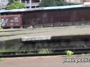 Look at the weird spots to urinate these girls found in the city 6/16