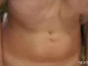 Natural busty Crystal Swift oiled up and fucked deep 14/16