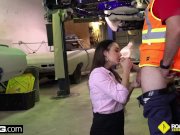 Roadside - Alexandra pays her tow bill with a blowjob & sex 13/16