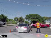 Roadside - Alexandra pays her tow bill with a blowjob & sex 2/16