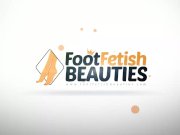 Barefoot teen gives herself a foot massage 16/16