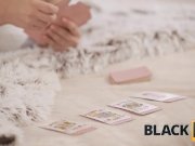 BLACK4K. Card tricks and wonderful sex in interracial love scene 4/16