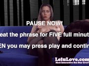 Humiliating YOU in my dungeon while you worship my feet and breasts 11/16