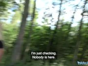 Public Agent British Blonde Amber Deen first time outdoor sex 6/16