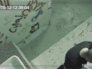 Bratty brunette fucks in public restroom 2/16