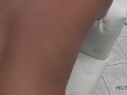 HUNT4K. Cuckold doesn’t know his lovely brunette sells her body 14/16
