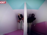 LETSDOEIT - German SECRETARY Celina Davis Fucked By BOSS On The Toilet 7/16