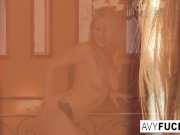 Busty Avy Scott likes to finger fuck her pussy in bed 2/16