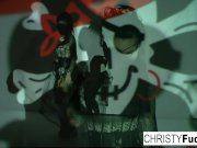 Sexy Christy Mack the Pirate plays with her pussy 2/16