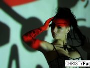 Sexy Christy Mack the Pirate plays with her pussy 4/16