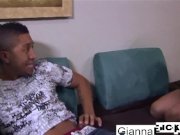 Babes Gianna and Pinky team up to tease and please a cock 2/16