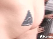 Three dudes get to fuck a sensational slut 11/16