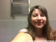 Impressive gigantic tits teen shaking boobs on webcam 1/16