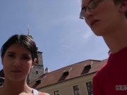 HUNT4K. Girl sucks dick and gets fucked for cash in pickup sex video 4/16