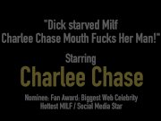 Dick starved Milf Charlee Chase Mouth Fucks Her Man! 1/16