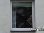 Desperate girls are pissing in front of their neighbours house 5/16
