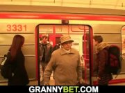 He picks up and doggy-fucks big boobs woman in metro 3/16