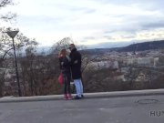 HUNT4K. Cuckold can’t stop his girlfriend selling her very hot body 1/16